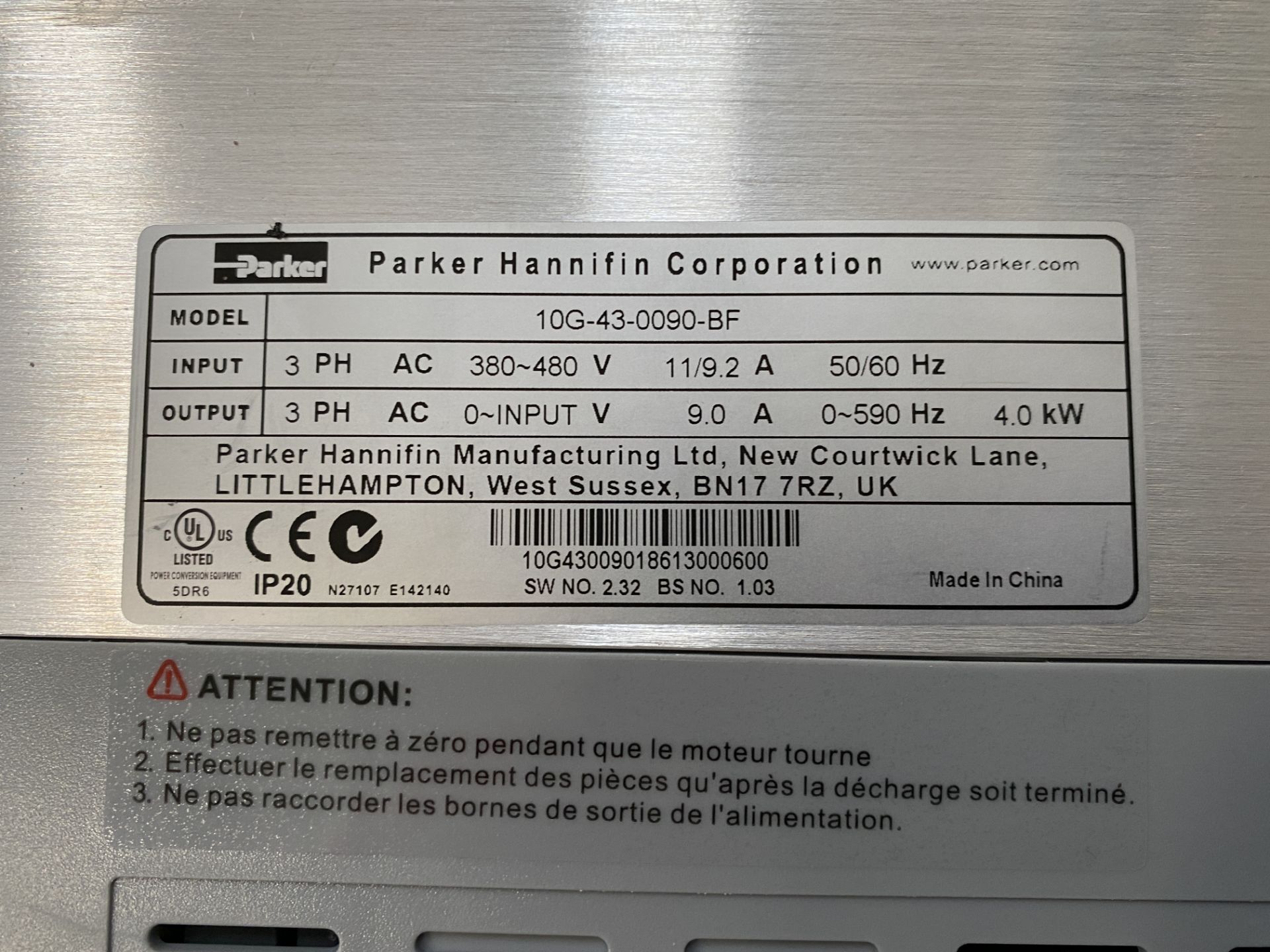 DRO Machine Heiddenhain Monitor - Model 10G-430090BF with AC10 Series Control - Image 6 of 15