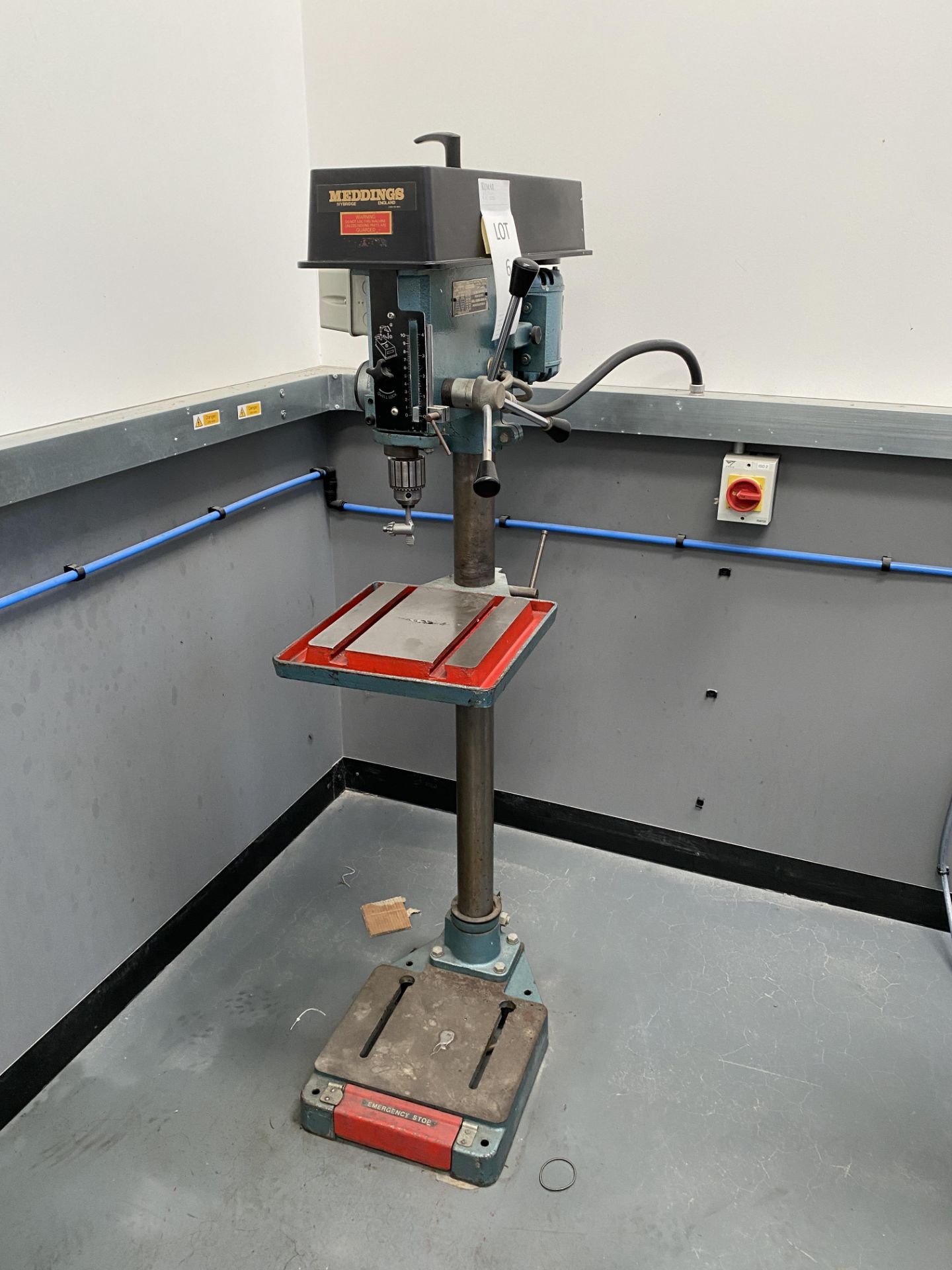 Meddings Single Spindle Pillar Drill, Serial No. 020890 - Image 6 of 9