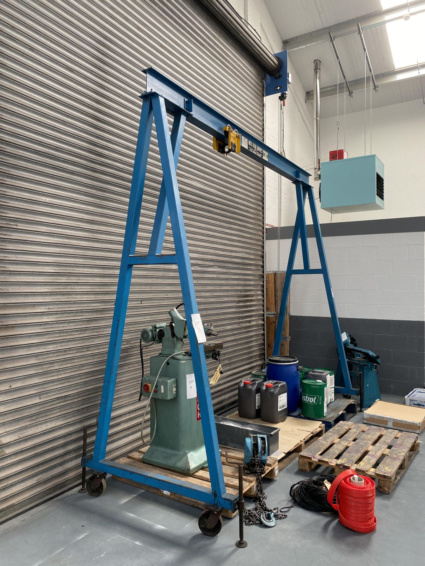 Watts Lifting Equipment, A Frame Lifting Gantry, SWL 2 Tons with chain hoist - Image 6 of 12