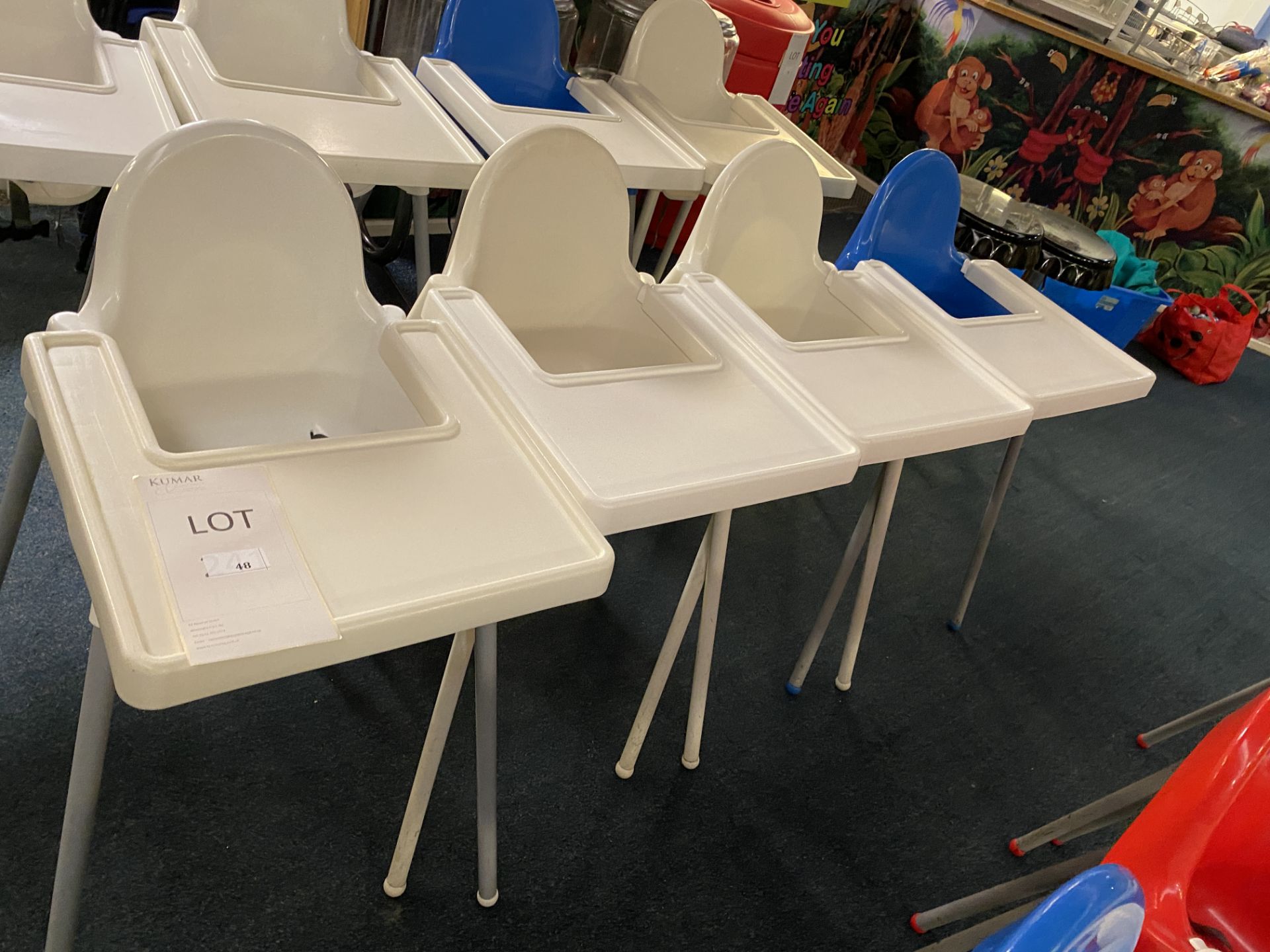 4x Children's Plastic Highchairs (maker unknown) - Image 2 of 3