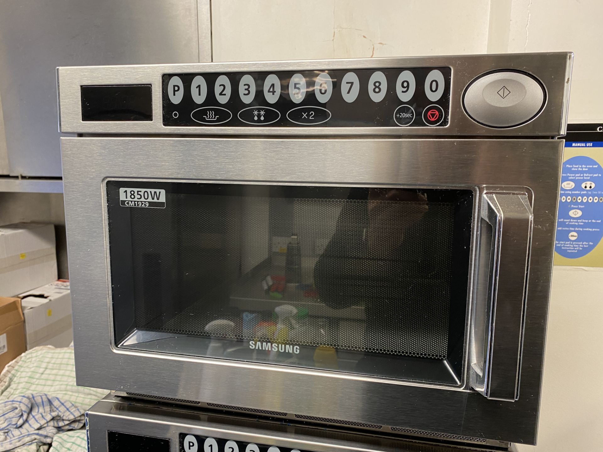 Samsung Commercial CM 1929 Microwave Oven, 1.85KW, 26 Litre Capacity, Programmable, Serial No.