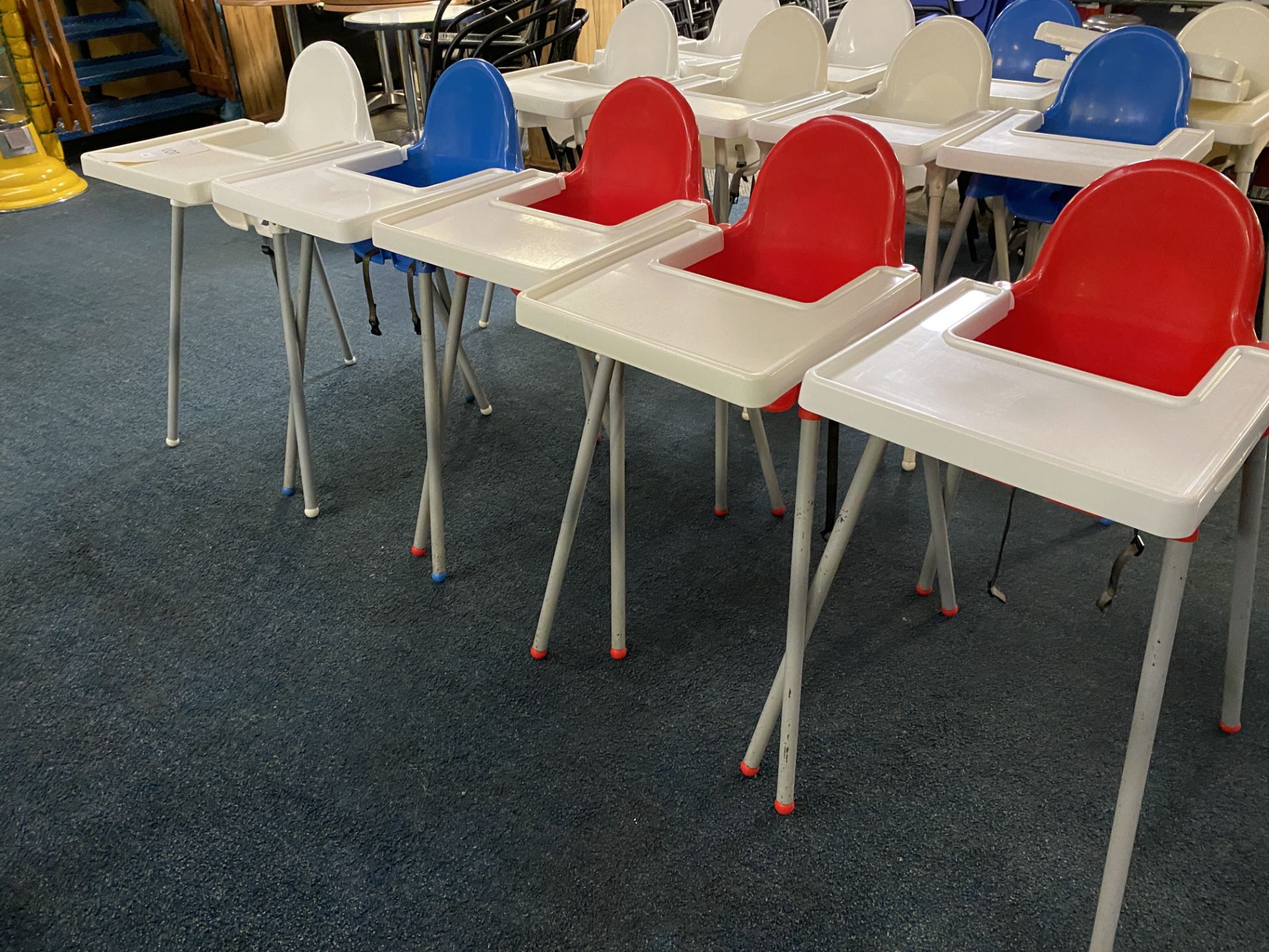 5x Children's Plastic Highchairs (maker unknown)