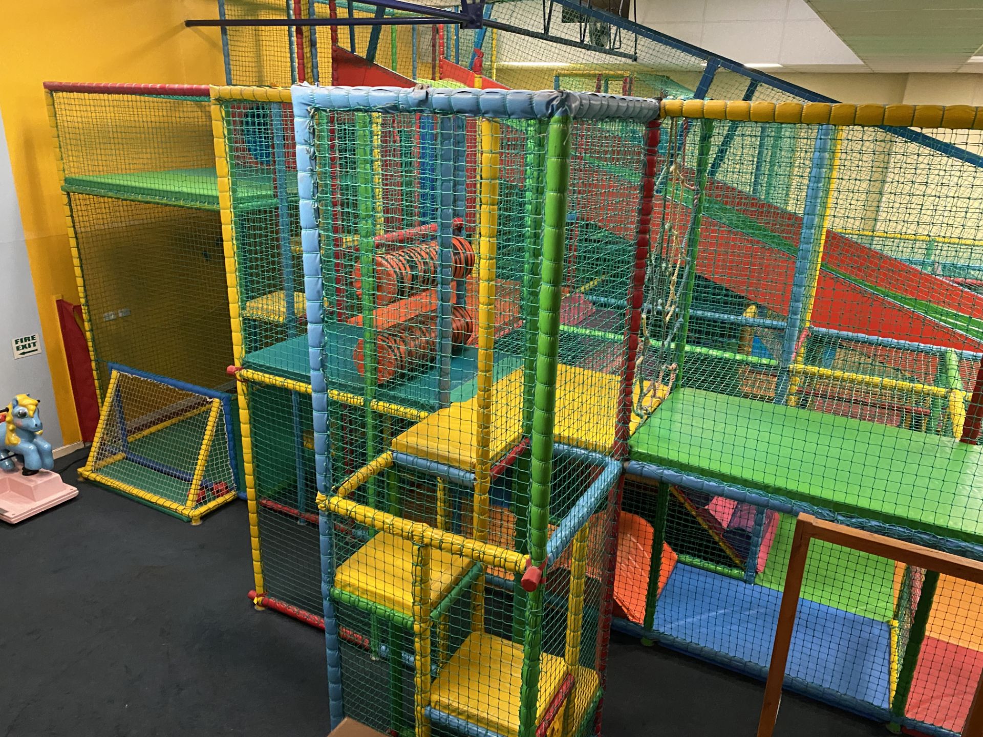Complete Multi Tier Childrens Adventure Play System Comprising; Four Lane Slide, Single Vertical - Image 6 of 32