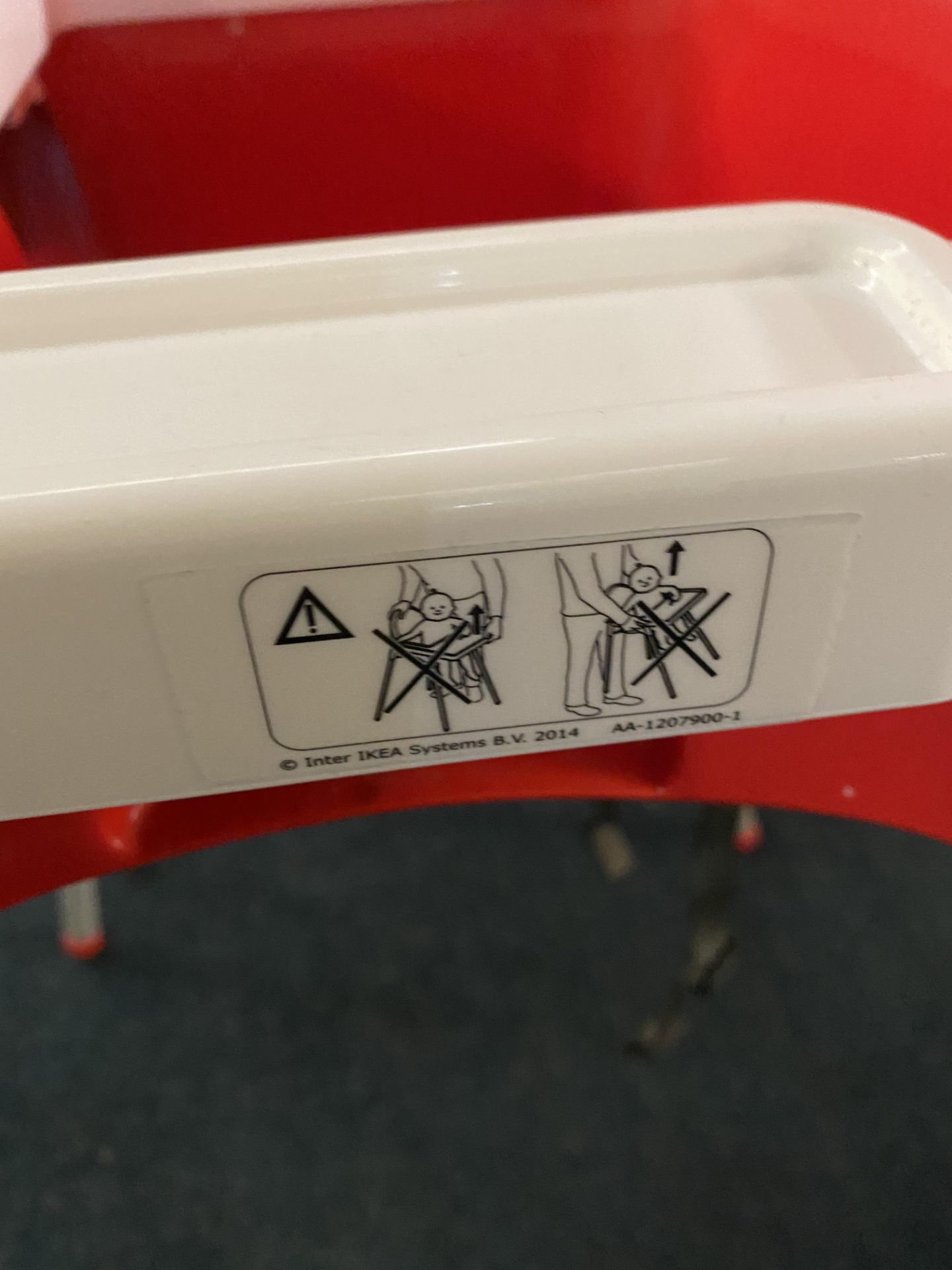 5x Children's Plastic Highchairs (maker unknown) - Image 4 of 6