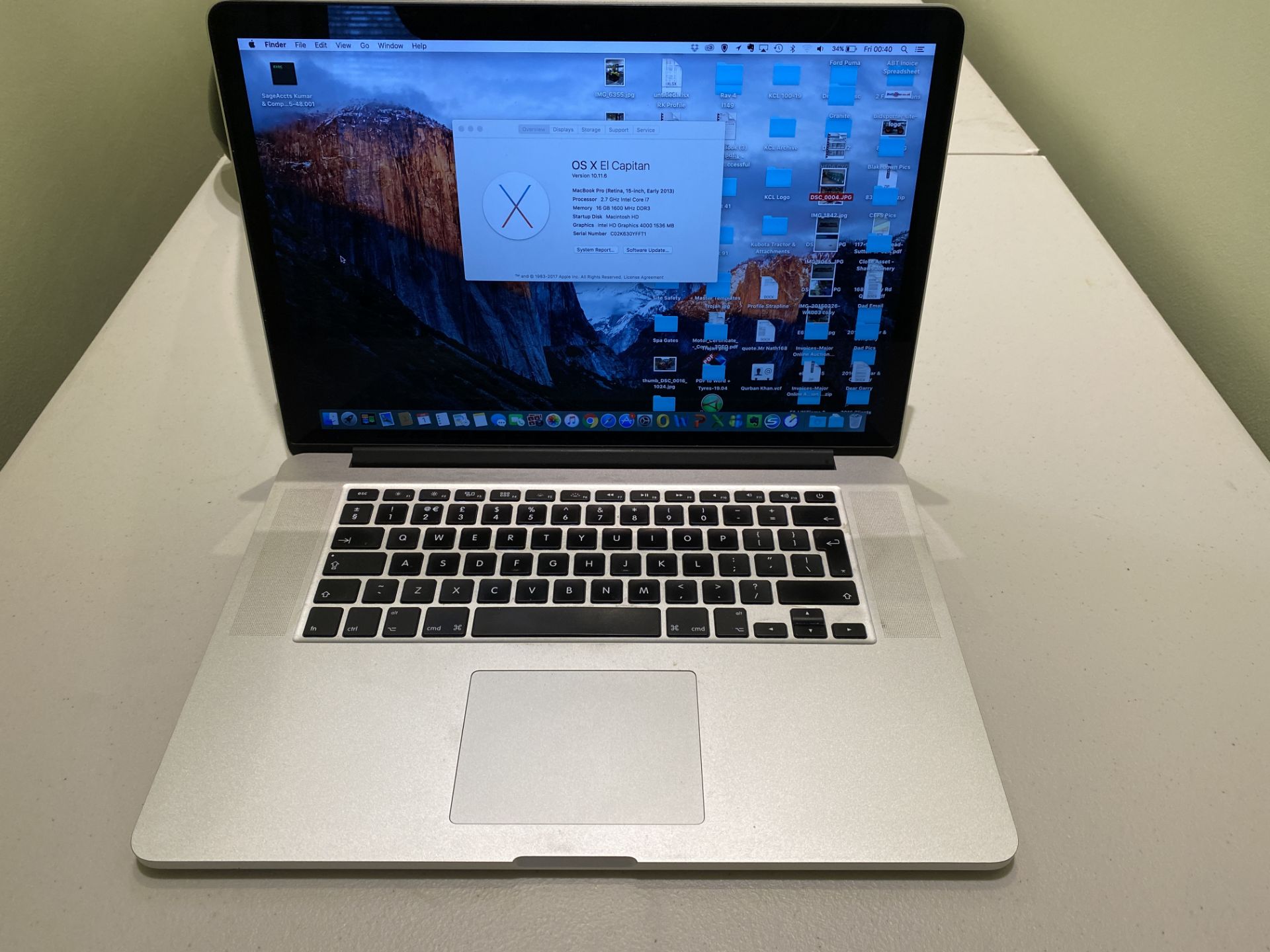 Apple Macbook Pro Retina 15" Early 2013