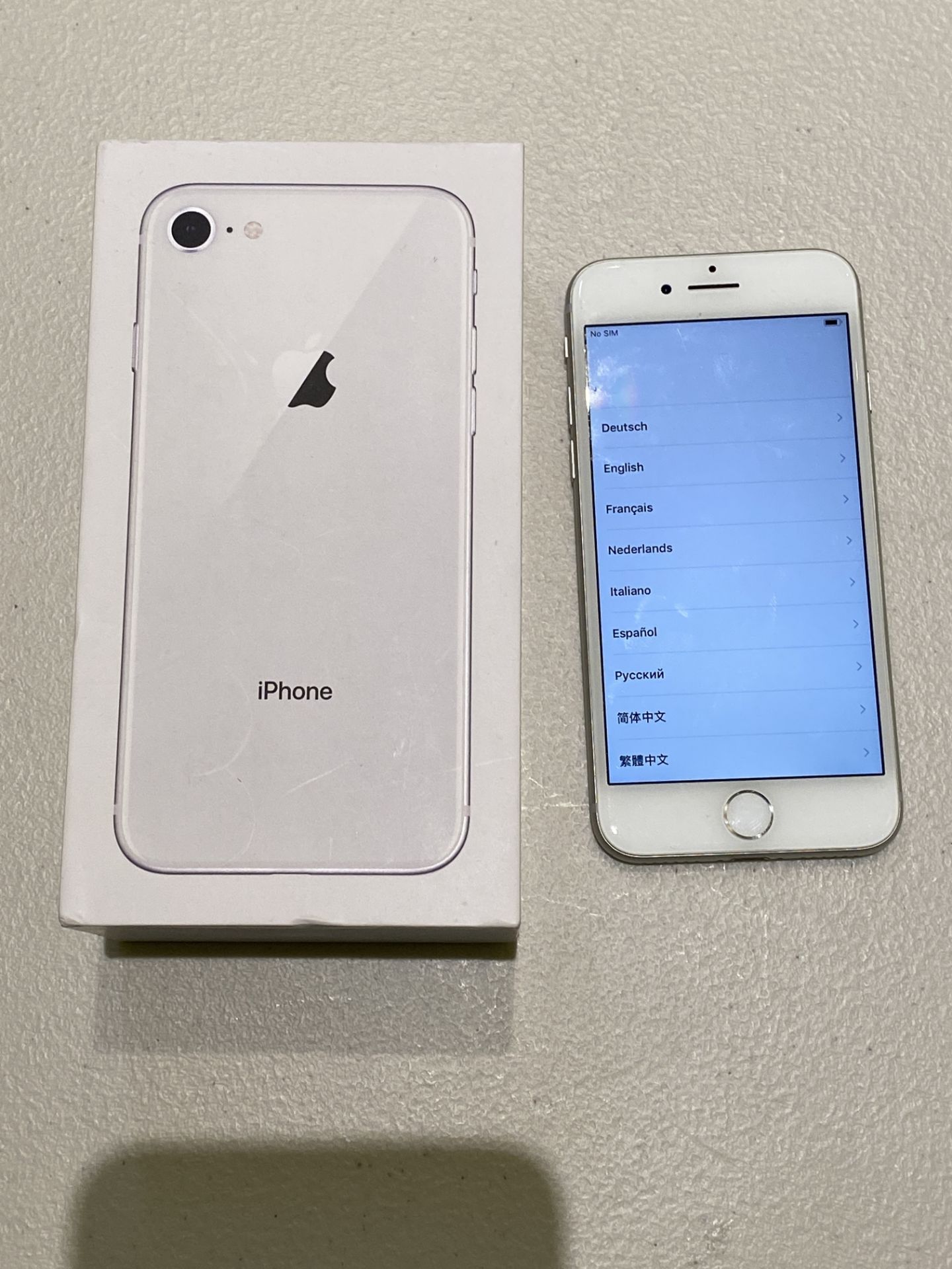 Apple Iphone 8 64GB - White, In Original Box with no Charger or Cables, Factory Reset Ready for New