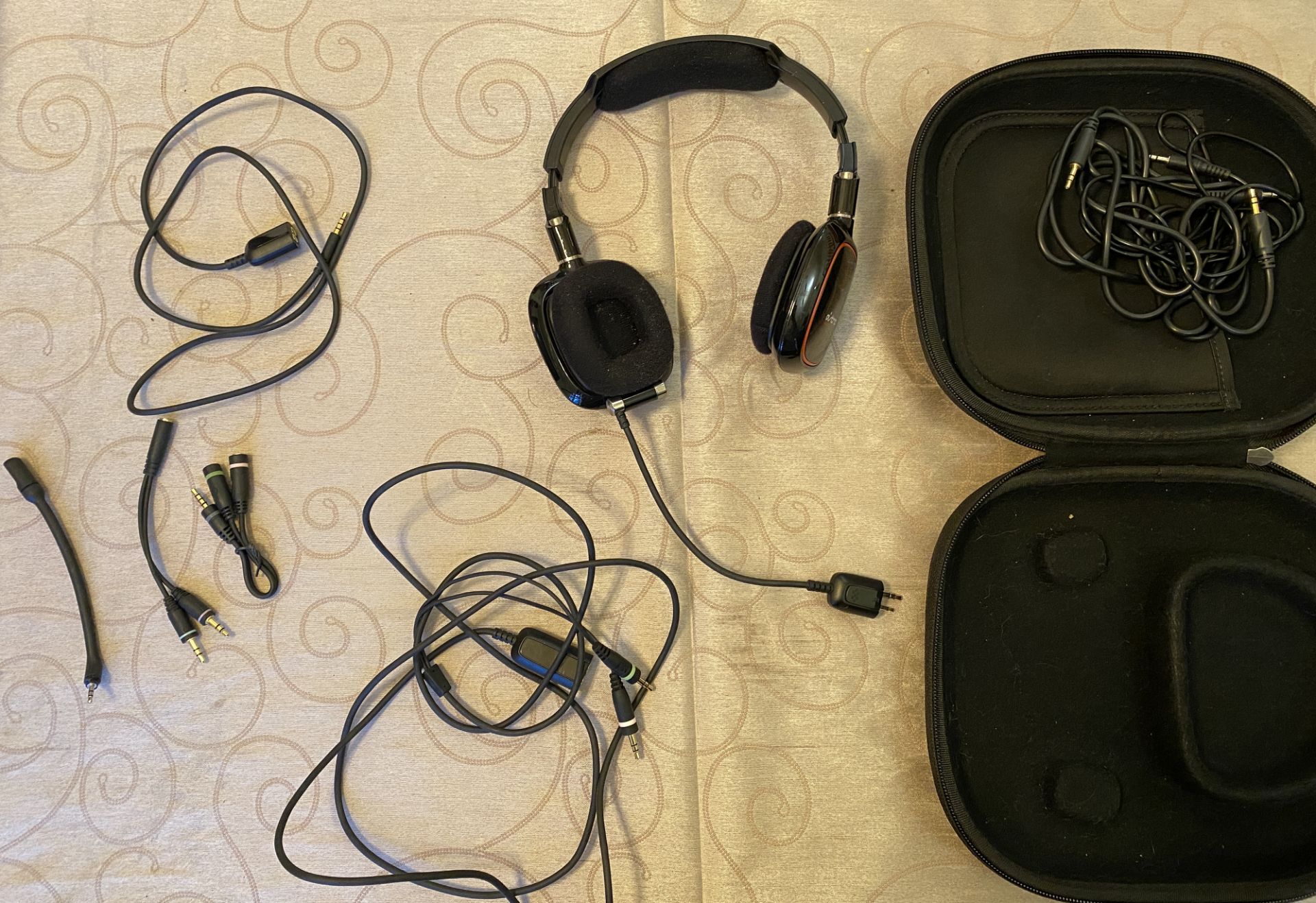Astro A30 Headset with Carry Case and Extra Leads and Adapters As Shown