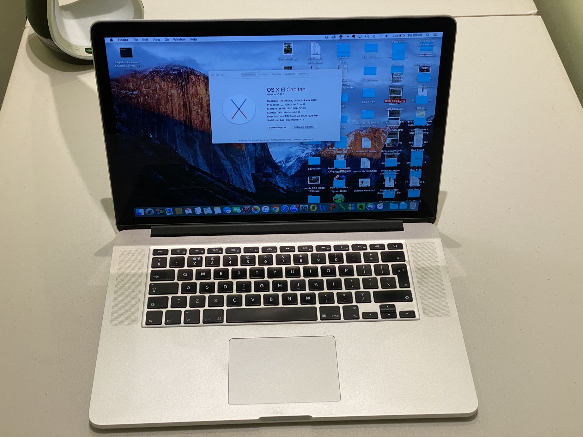 Apple Macbook Pro Retina 15" Early 2013 - Image 2 of 19