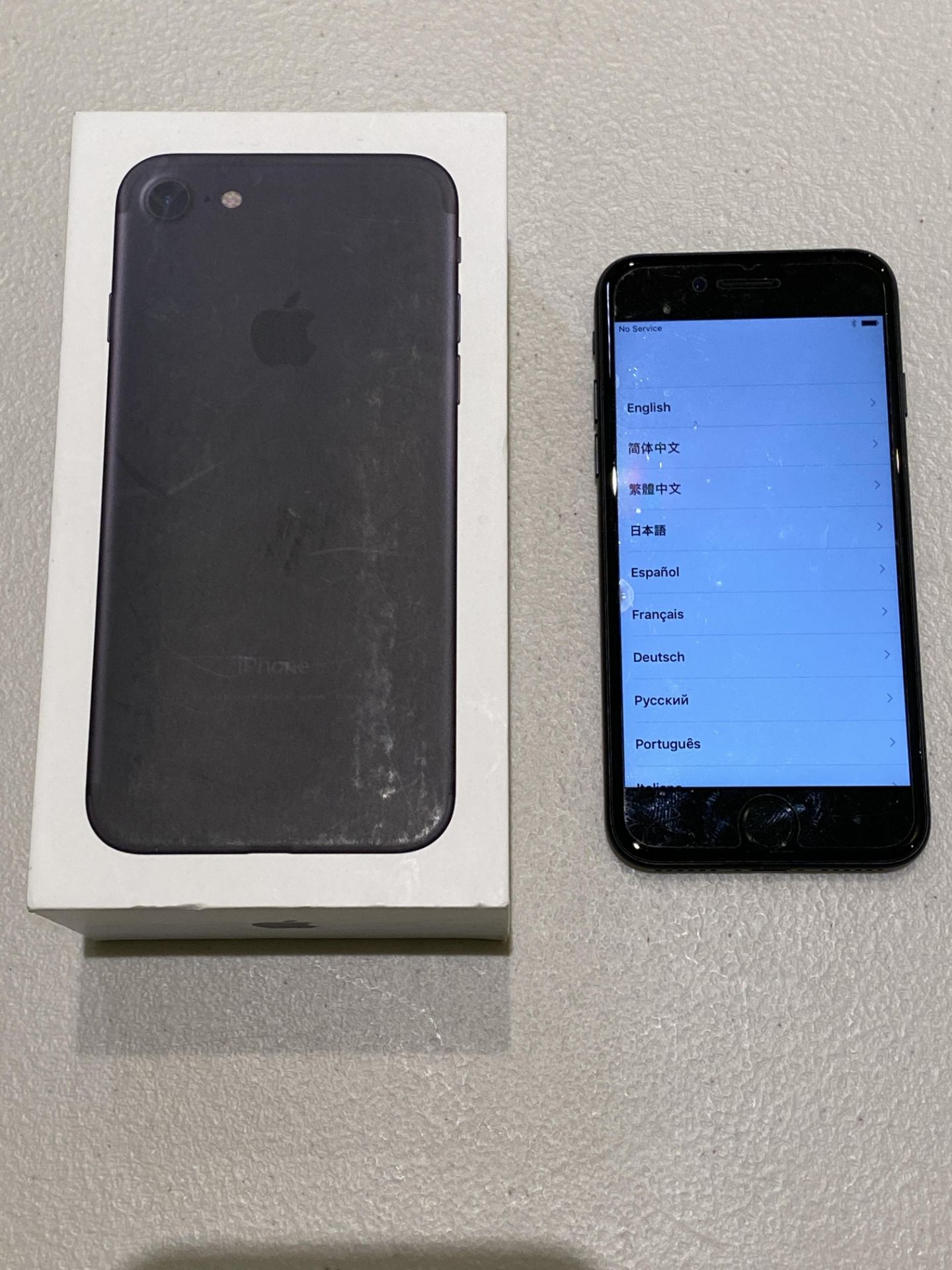 Apple Iphone 7 - 32 GB - Black, In Original Box with No Charger or Cables, Factory Reset, Ready for