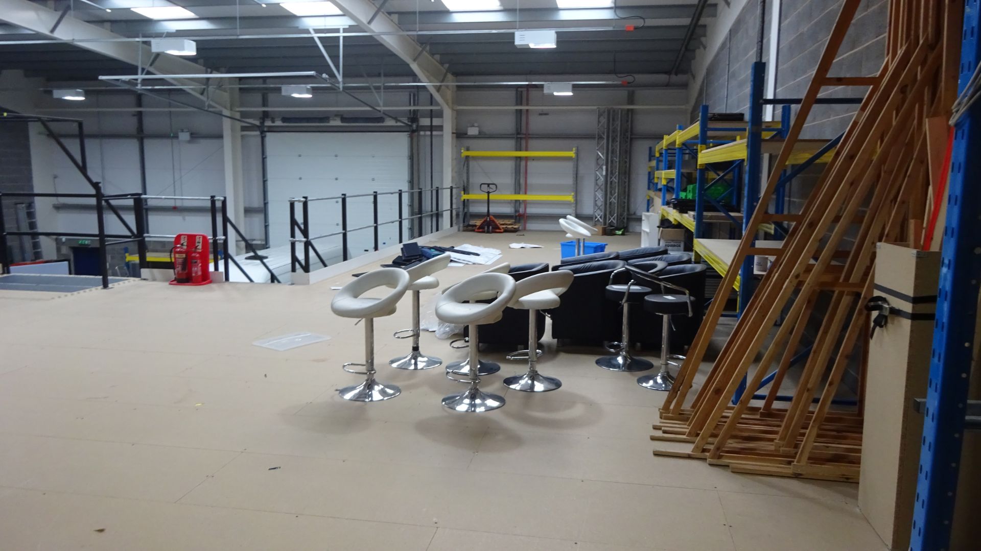 Mezzanine Floor W 18m x 10m Plus L Shape L 10m x W 5.5m approx 22m of Balustrade Hand Rail - Image 10 of 26