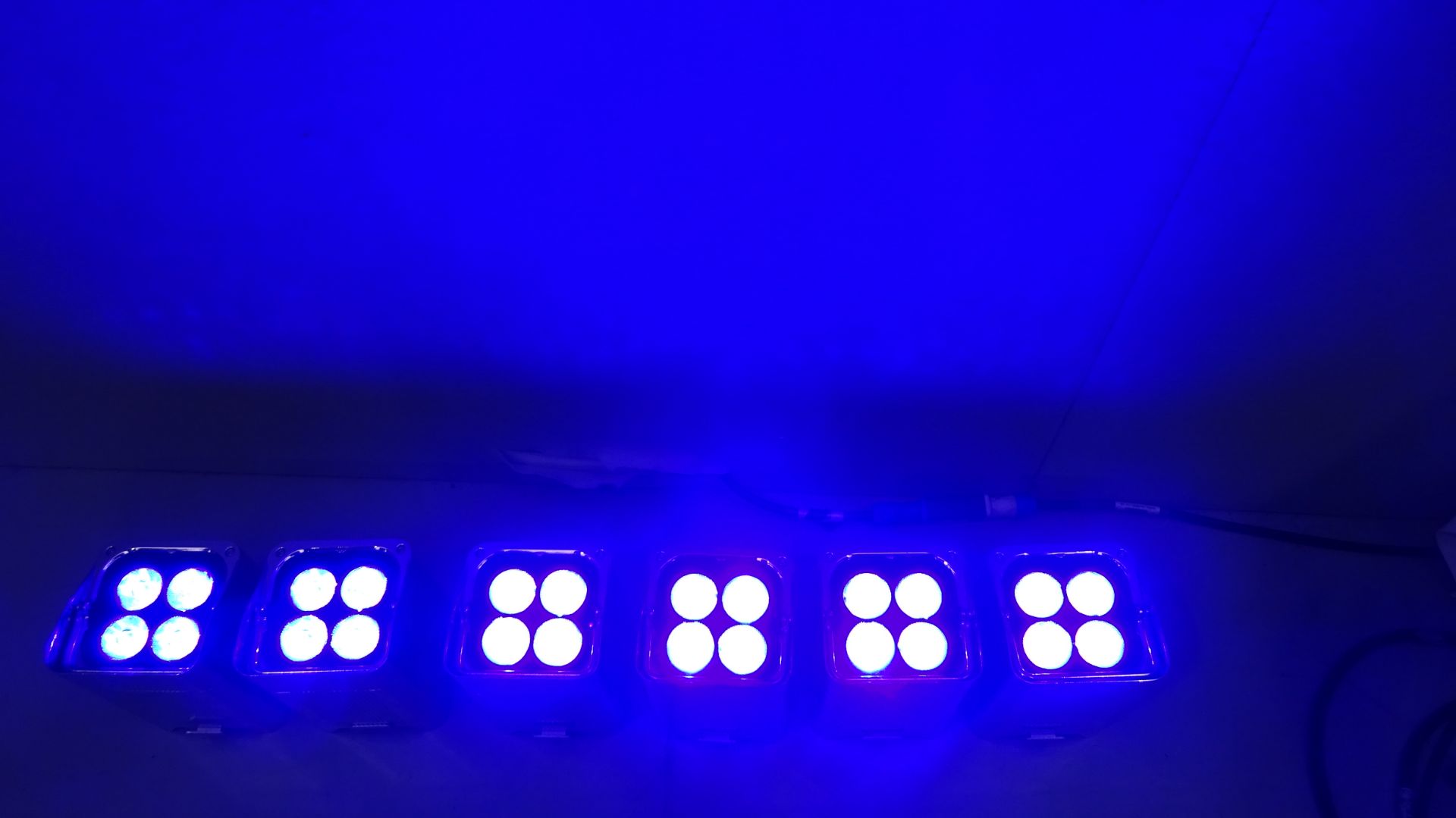 6 x Chauvet Well Fit Wireless IP65 Rated LED RGBA Battery UpLights c/w Flight Case Charging - Image 2 of 12