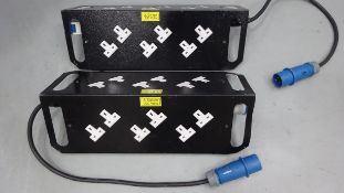 2 x IDE 12 way 16amp Distro to 12 x 13amp