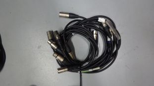 5 x 2m XLR M - XLR F Cable