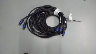 5 x 5m Speakon Cable NL4 Pin