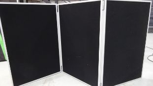 4 x Desk Top Display Panels H 900mm x 2400mm each Panel