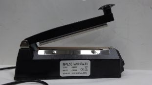 Impluse Hand Bag Sealer c/w I roll of plastic bags