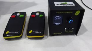 Inter Space Industries Micro Cue Light 3 c/w 2 remotes /laser pointers, cables,and Peli flight Case