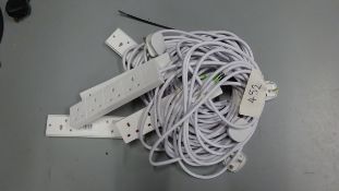 5 x 5m 4way Extension Cable White