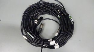 5 x 5m XLR M - XLR F Cable