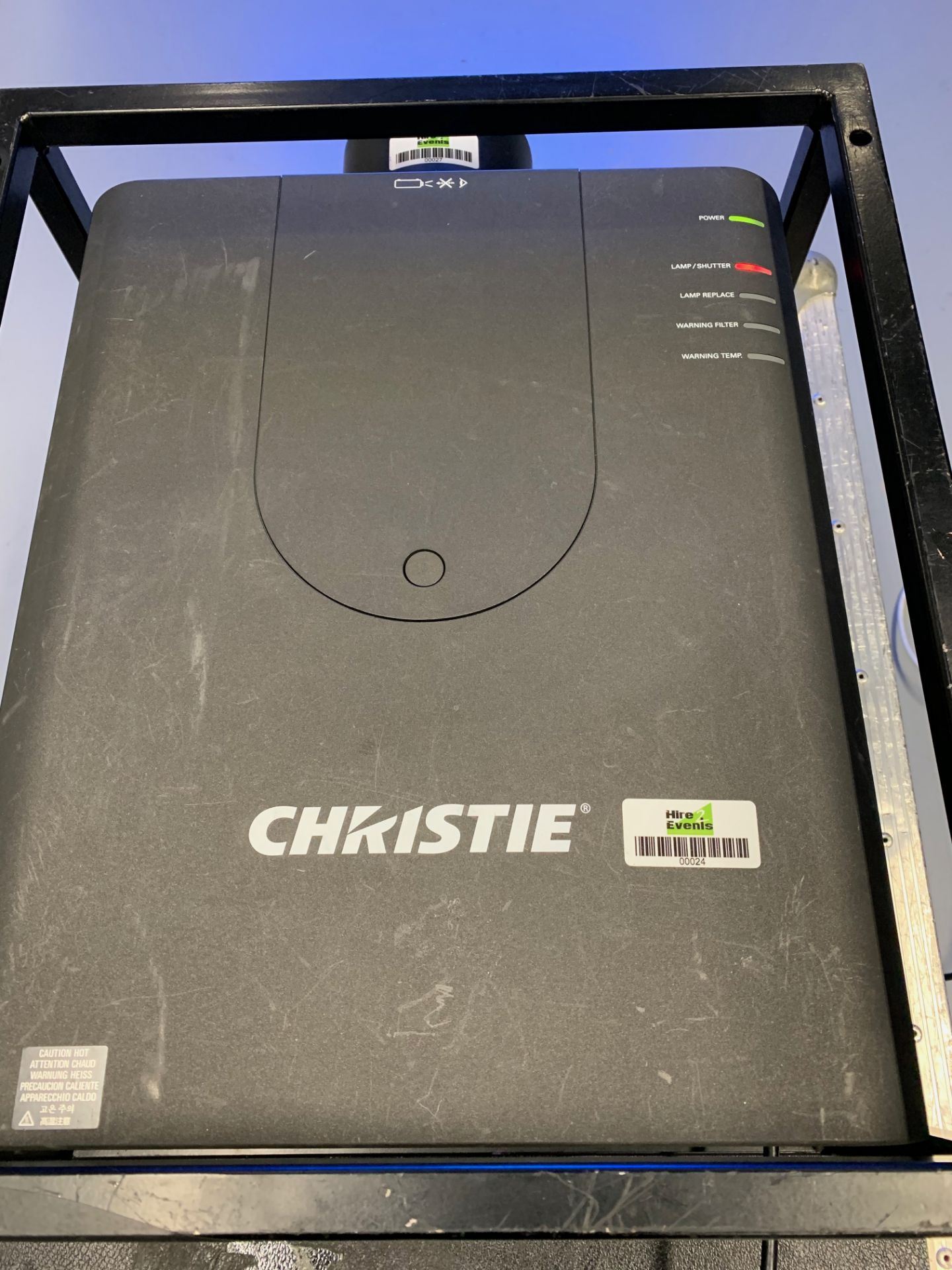 Christie LHD 700 Projector Serial No 34800398 DOM 2012 HDMI Input, DVI Input, VGA Input & Lamp - Image 4 of 9
