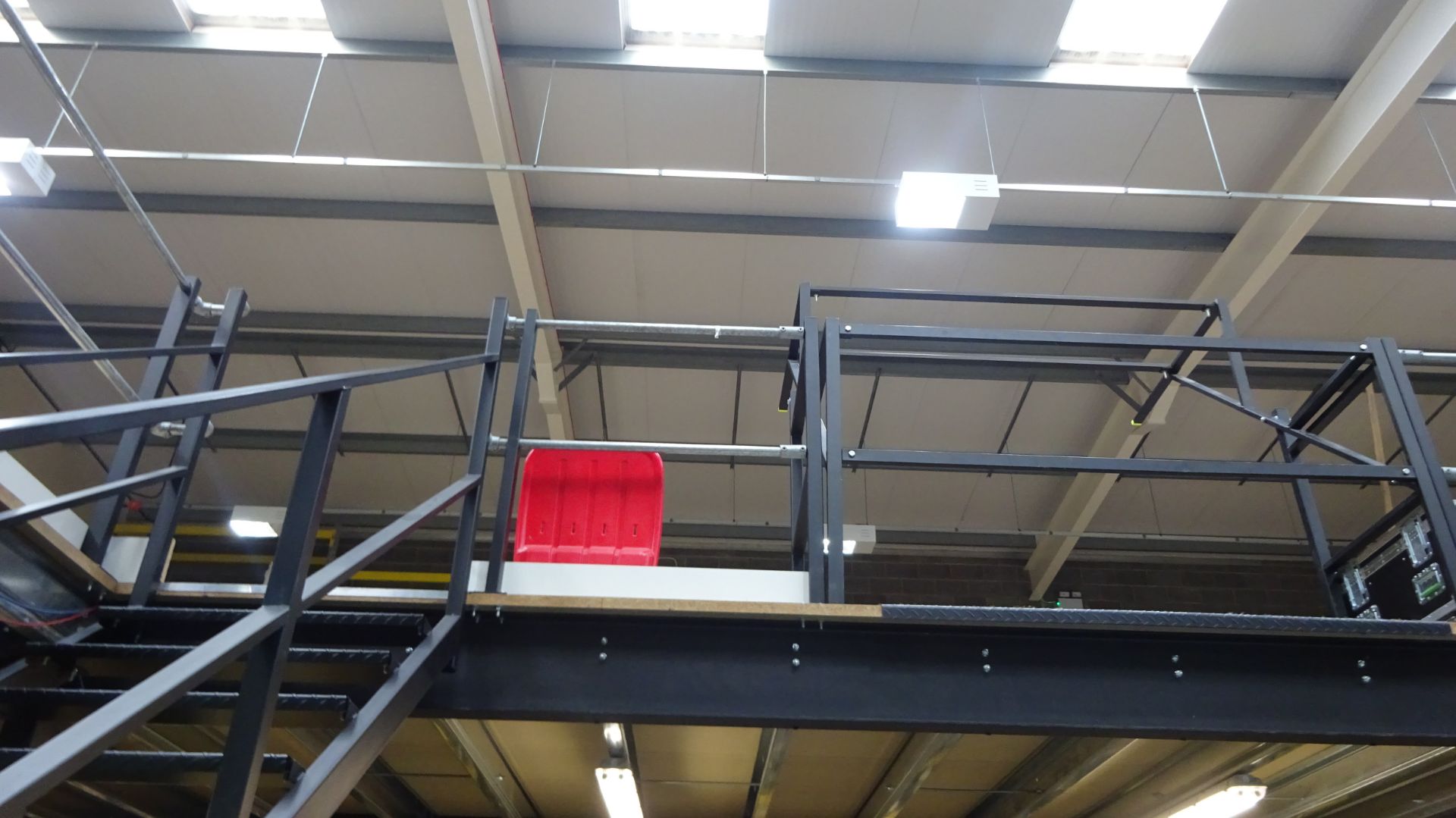 Mezzanine Floor W 18m x 10m Plus L Shape L 10m x W 5.5m approx 22m of Balustrade Hand Rail - Image 5 of 26