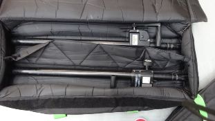 1 pair of K & M Wind Up Poles Max 50KG suitable for Lot No 161- attach to Sub Speaker c/w Padded