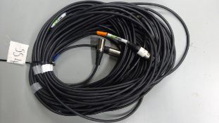 5 x 10m XLR M - XLR F Cable