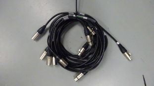 5 x Short DMX Cable