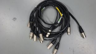 5 x Short DMX Cable