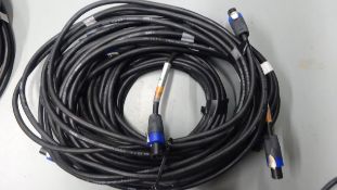 4 x 10m Speakon Cable NL4 Pin