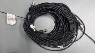 5 x 10m XLR M - XLR F Cable