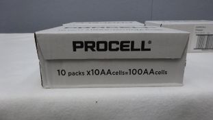 Procell AA Batteries 10 packs = 300 Batteries