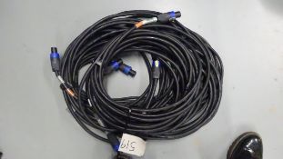 4 x 10m Speakon Cable NL4 Pin