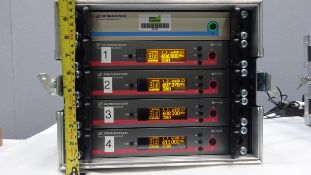 Sennheiser 4 way Radio Rack c/w 4 x Receivers EW100G3 3 x Beltpack EW100G3 & 3 Lapel Microphones & 1