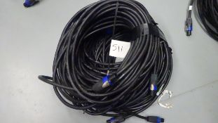 5 x 20m Speakon Cable NL4 Pin