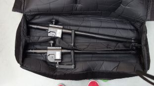1 pair of K & M Wind Up Poles Max 50KG suitable for Lot No 161 attach to Sub Speaker c/w Padded Bag