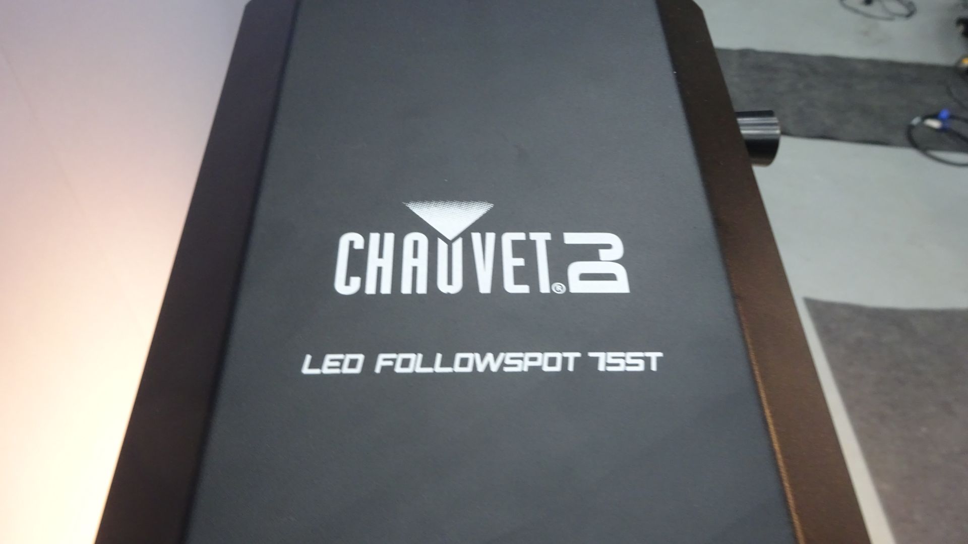 1 x Chauvet LED Follow Spot 755T Colours are Orange,Cyan,Red, Green, Magenta,Yellow, Blue & White. 3 - Image 2 of 11