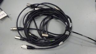 5 x 3m XLR M - XLR F Cable