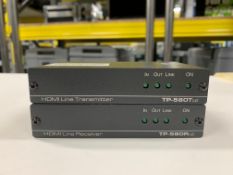 HDMI extender to CAT 5 c/w CAT 5 Drum 7 Peli Case