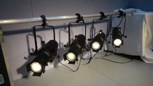 4 x LED Chauvet Ovation E-190W Profile Lights c/w 4 x Shutters, 4 x Gel holders, 4 x Safety Wires, 4