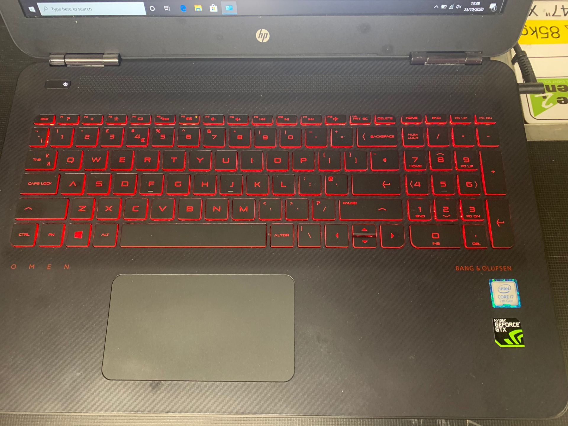 Hp i7 Omen By HP Laptop 15.5" Screen MHEMOA3H 8 GBMicrosoft Professional Plus 2016 c/w mouse, - Image 3 of 5