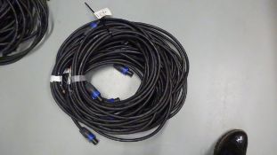 4 x 10m Speakon Cable NL4 Pin