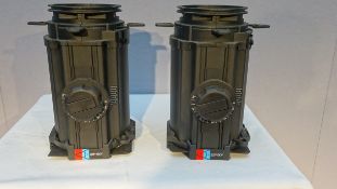2 x Chauvet 25 to 50 Degree Lenses for Chauvet Ovation E-190W Profile Lights c/w Flight Case