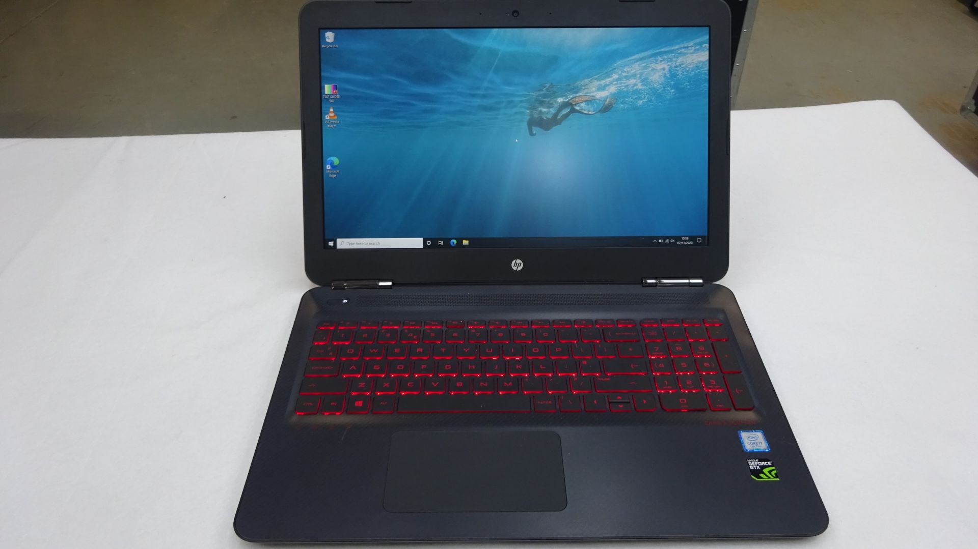 Hp i7 Omen By HP Laptop 15.5" Screen MHEMOA3H 8 GB Microsoft Professional Plus 2016 c/w mouse, power