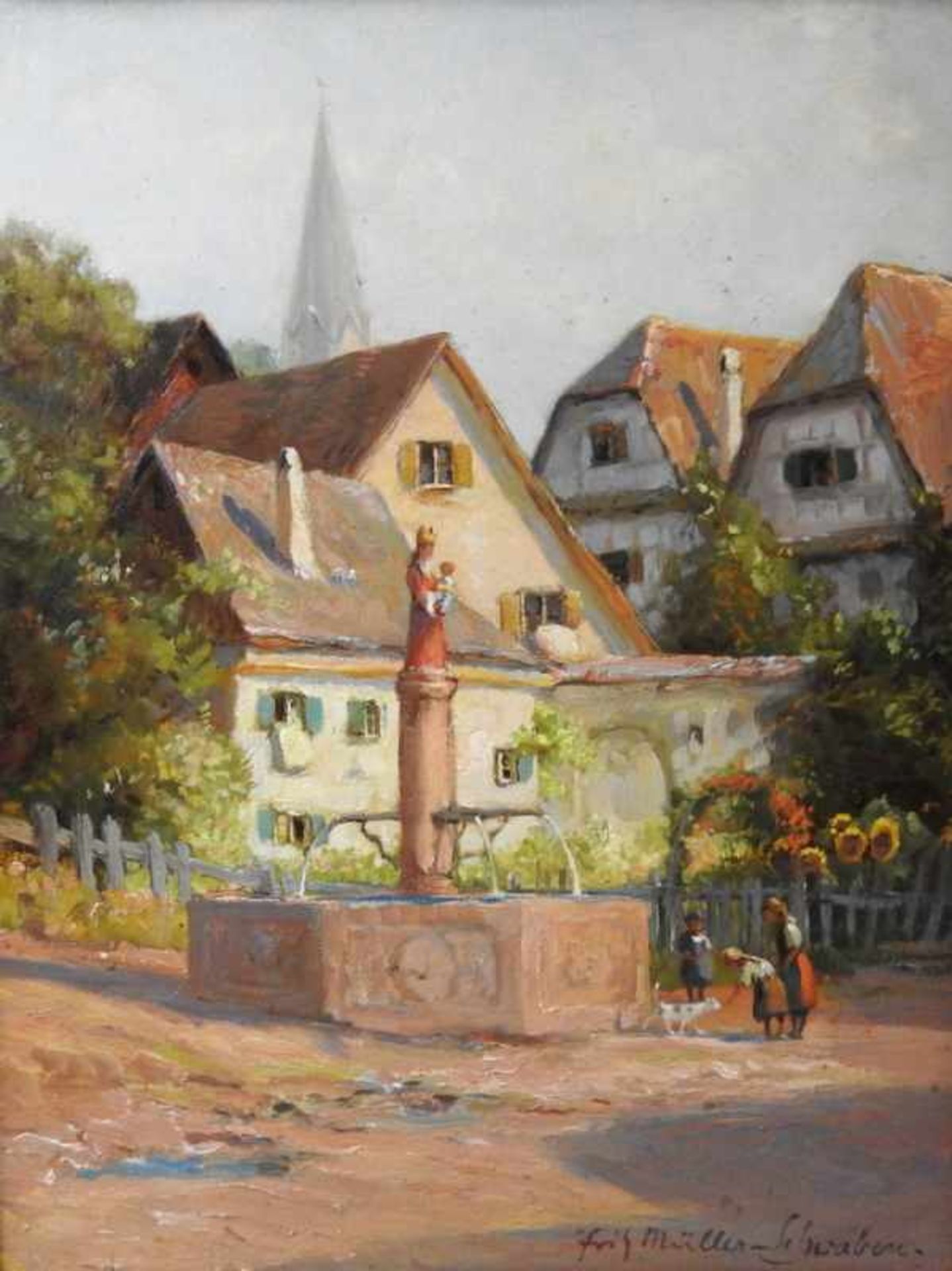 Fritz Müller-Schwaben, 1879 Mainz - 1957 München<b