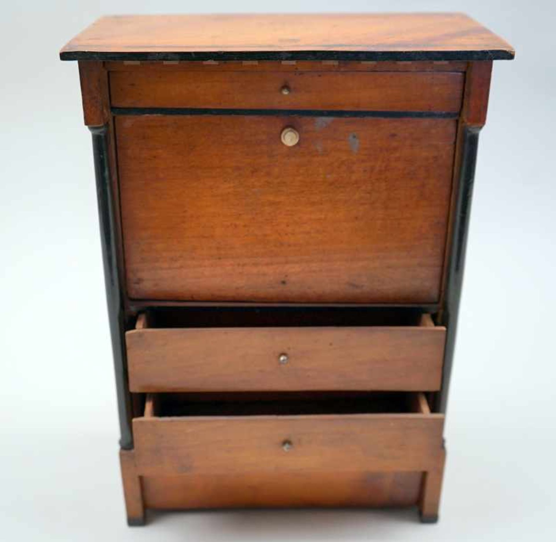 Biedermeier Modell-Sekretär< - Bild 3 aus 5