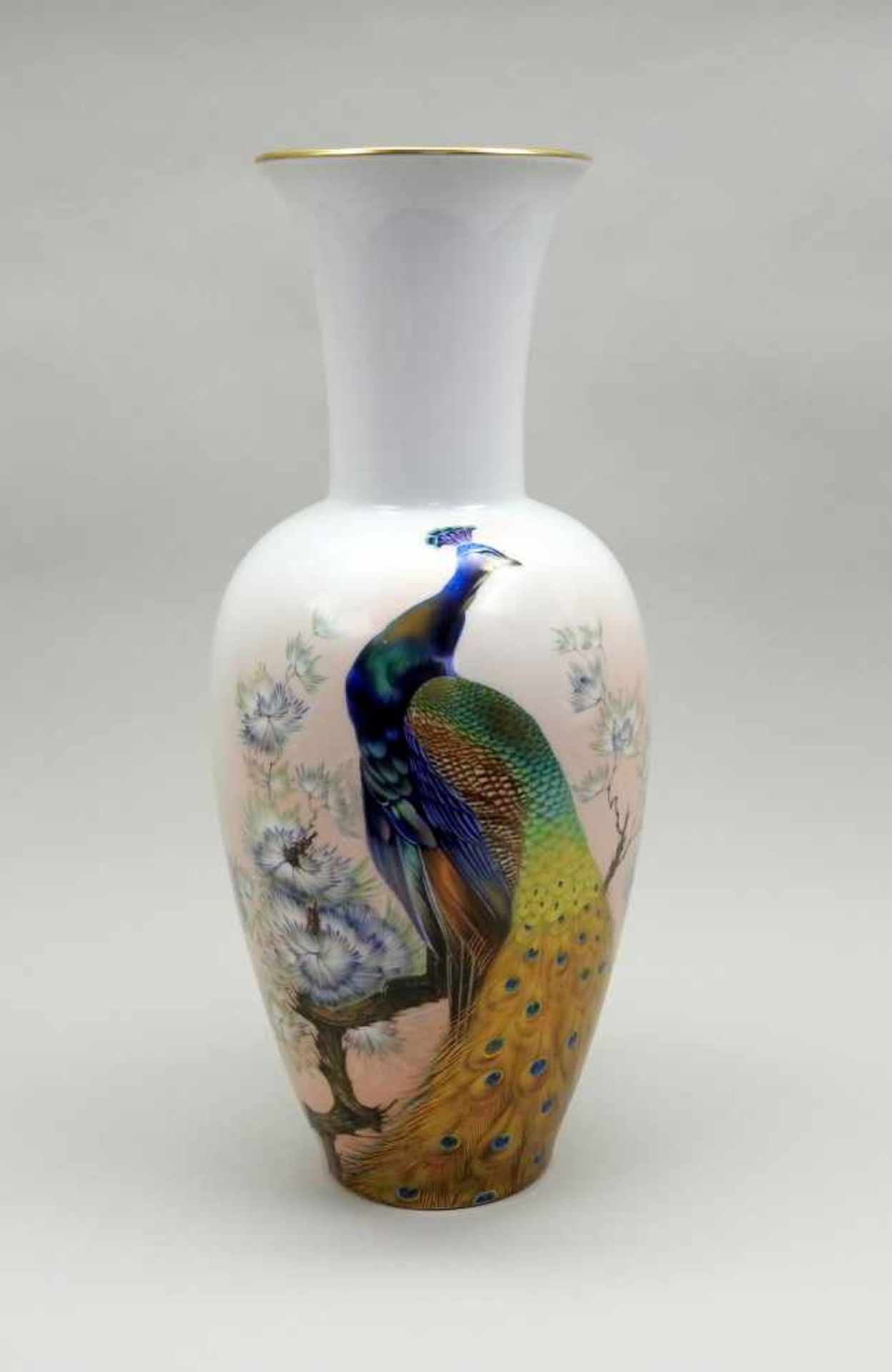 Heinrich & Co. GmbH, Bodenvase mit Pfau