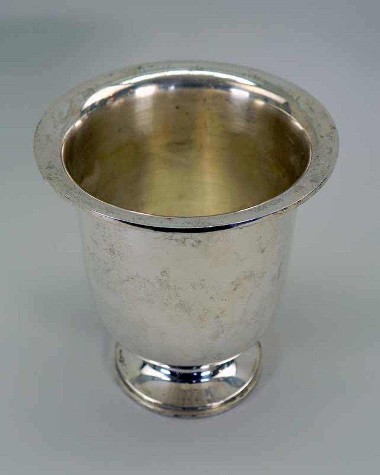 Silber-SektkühlerSilber 800, am Hals-Rand mit Feingehalt und Silber-Manufaktur Zaramella Argenti, - Bild 5 aus 5