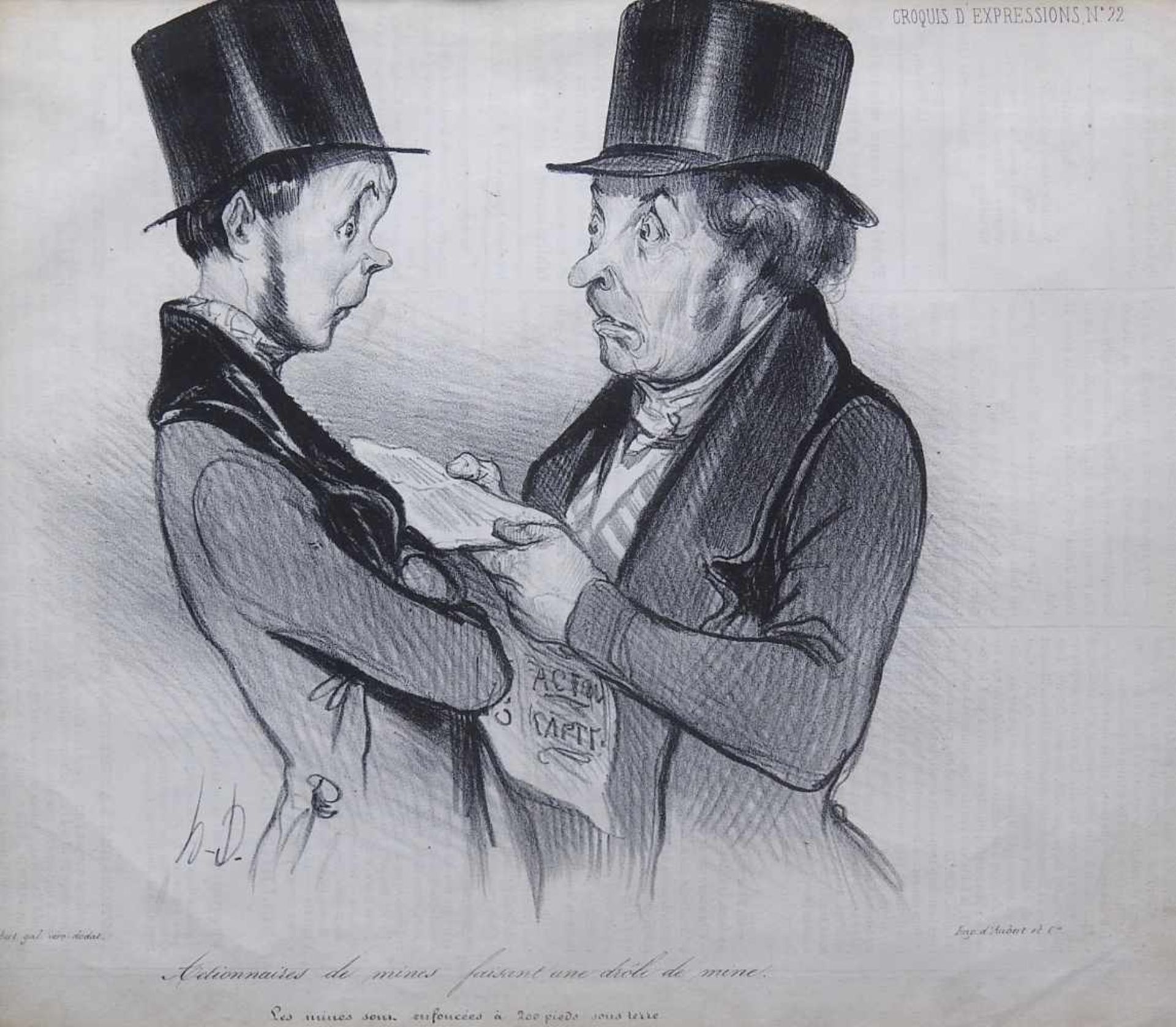 Honoré Daumier, 1808 Marseille - 1879 ValmondoisDruck/Zeitungspapier, auf Grundlage einer