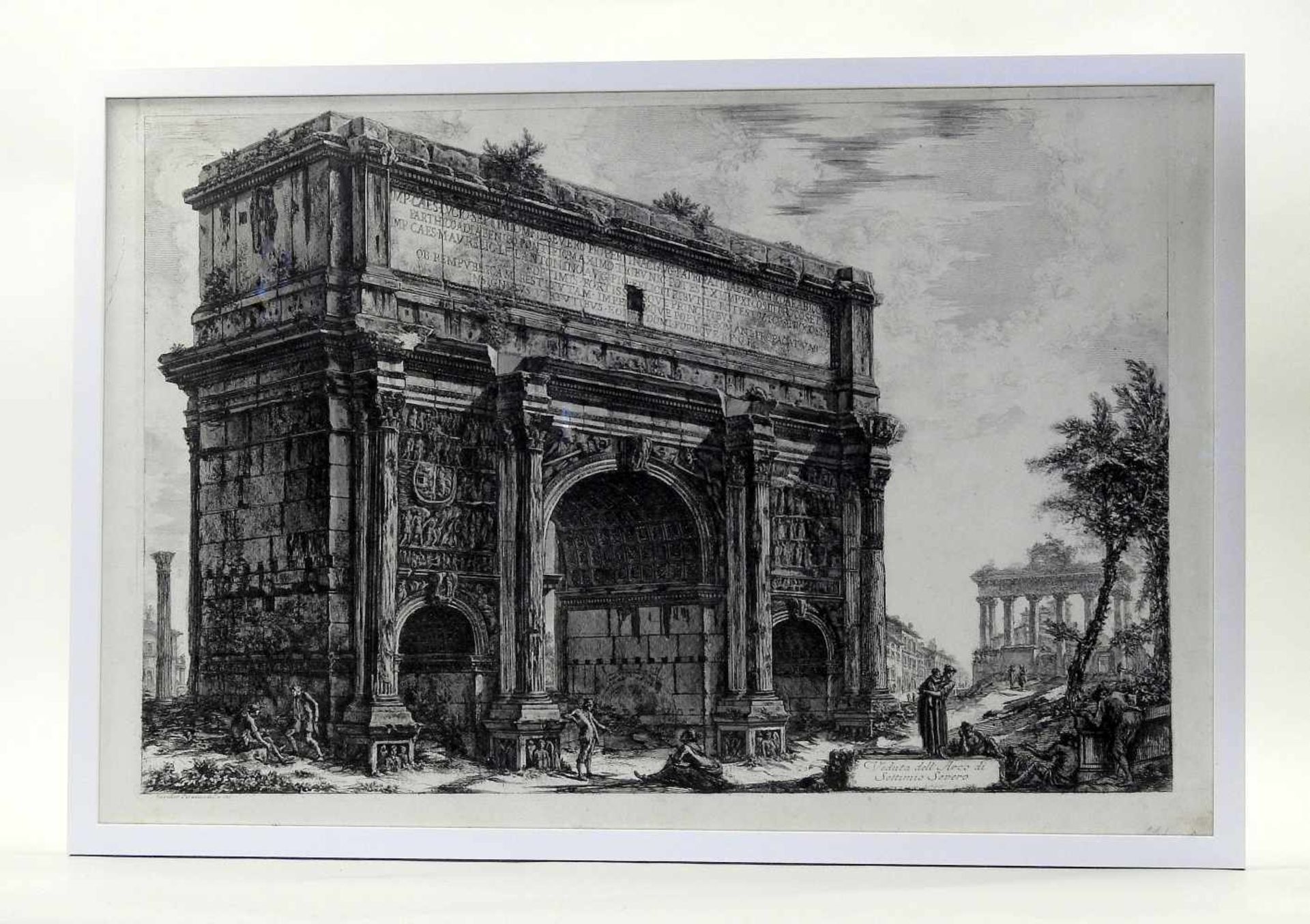 Giovanni Battista Piranesi, 1720 Mogliano Veneto - 1778 RomRadierung/Papier. Veduta dell´Arco di - Bild 2 aus 3